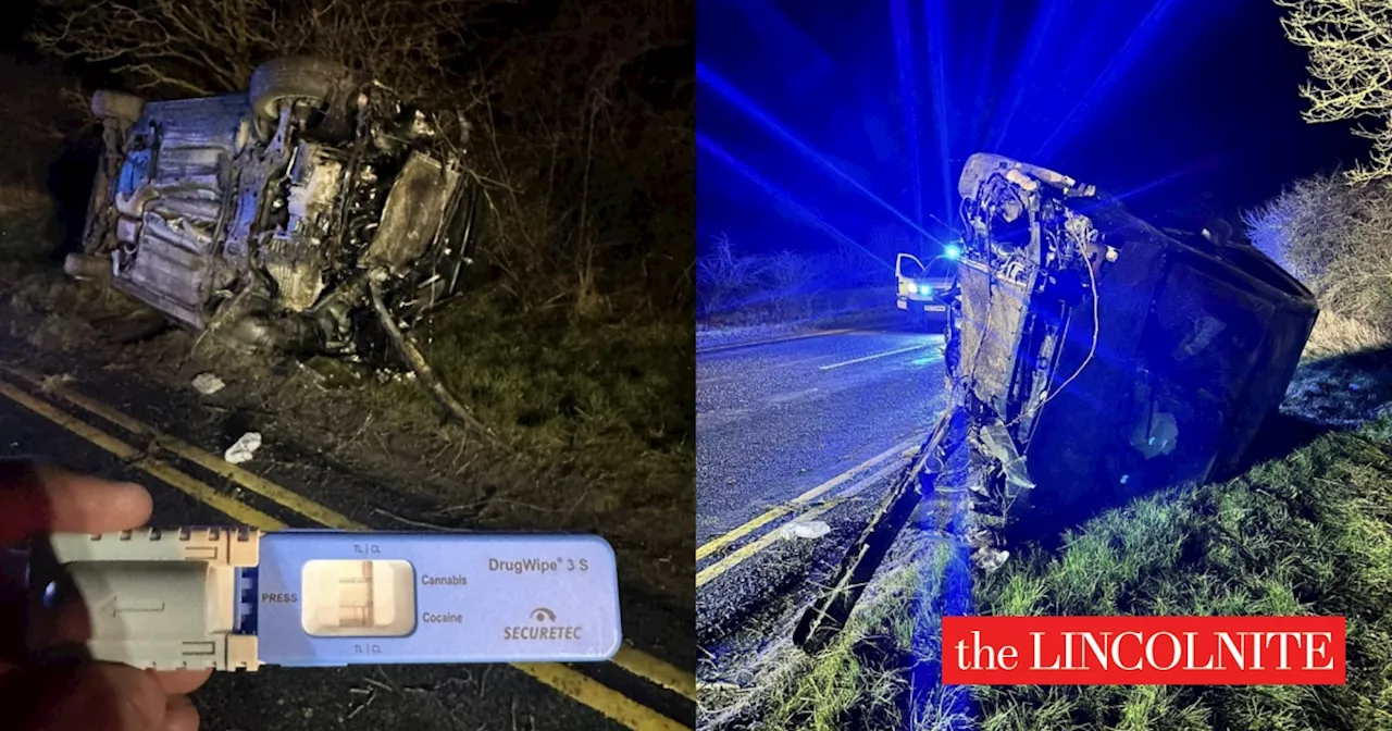 Man ‘on cocaine hiding in a field’ arrested after crash