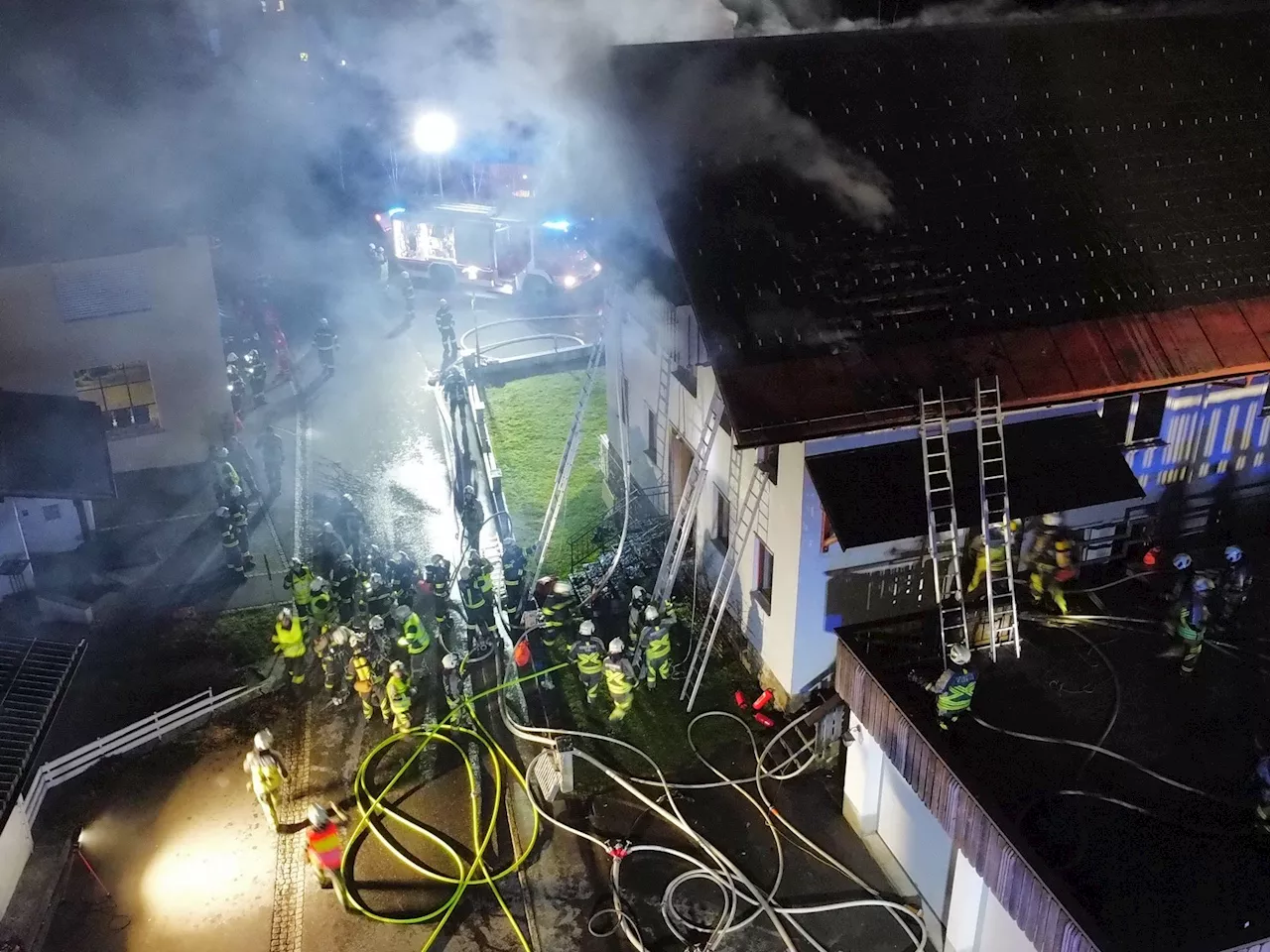 Großeinsatz der Feuerwehr in Sulzberg