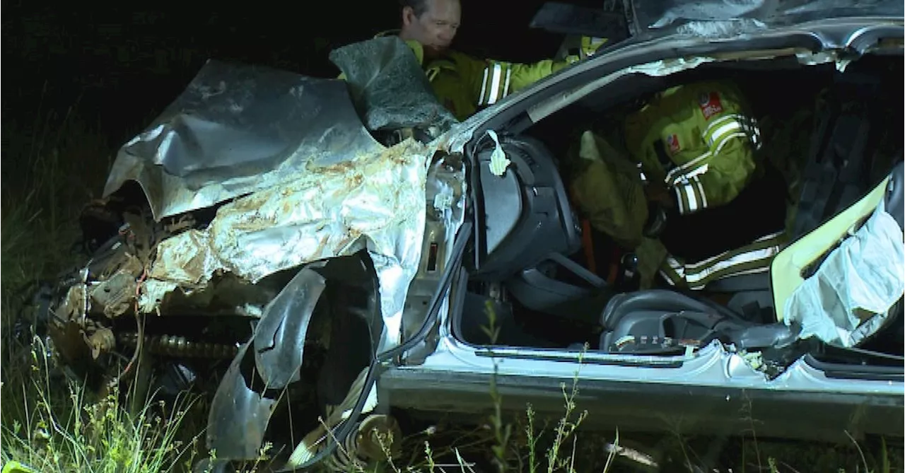 Man hospitalised after being trapped in crashed car in Sydney's south-west