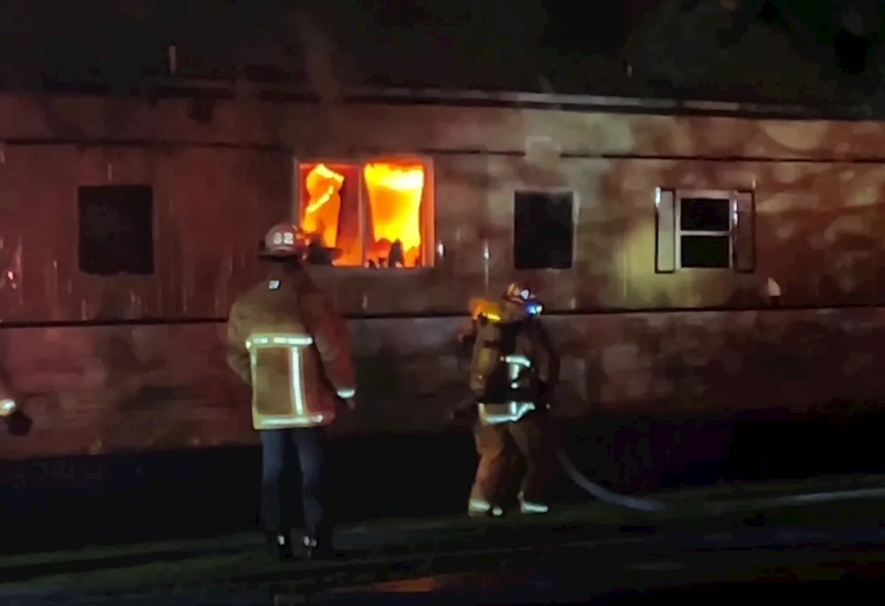 ‘It erupted into flames’: No injuries after trailer fire in Courtenay