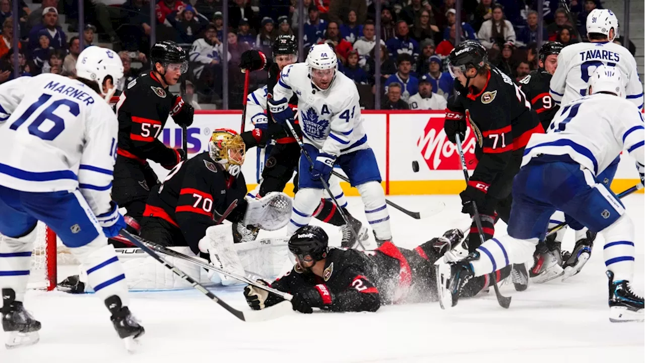 Leafs offered in-person hearing for cross-check after empty-netter against Senators