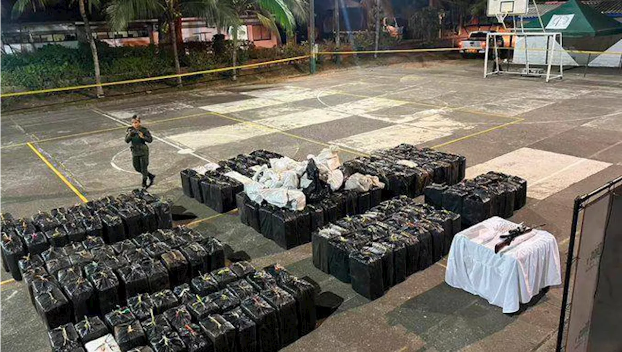 Golpe al narcotráfico en Antioquia: incautan droga con valor de 150 millones de dólares