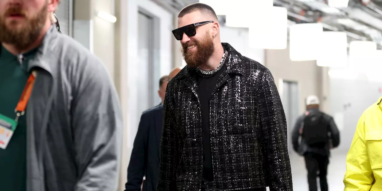 How to Recreate Travis Kelce's (Very Shiny) Super Bowl Look