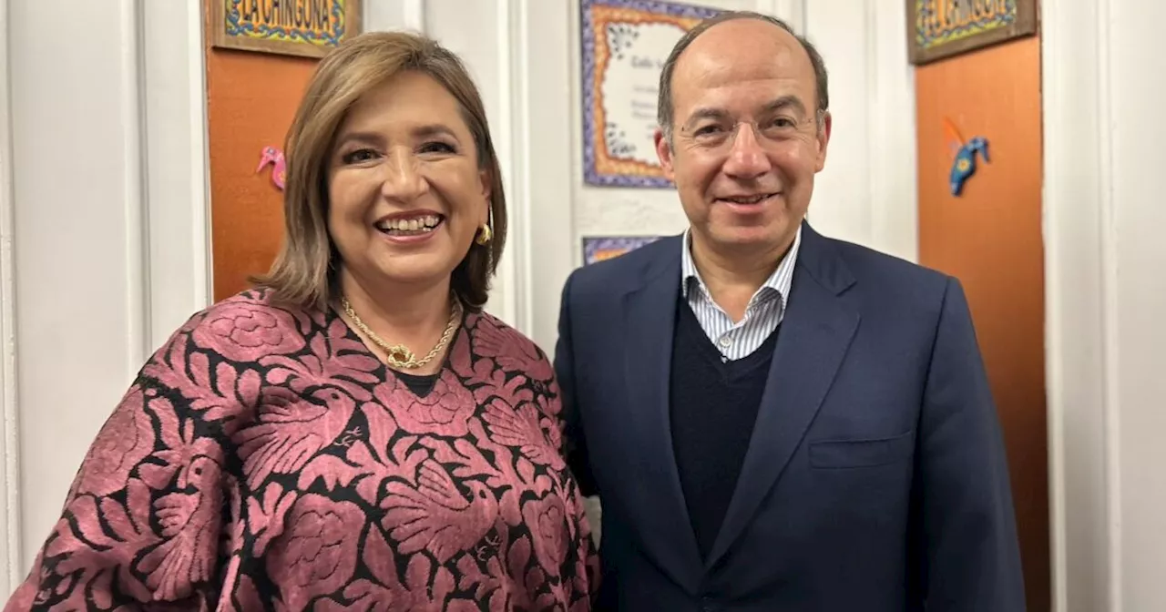 Xóchitl se reúne con Calderón en España y responde a AMLO tras llamarla 'ladina'