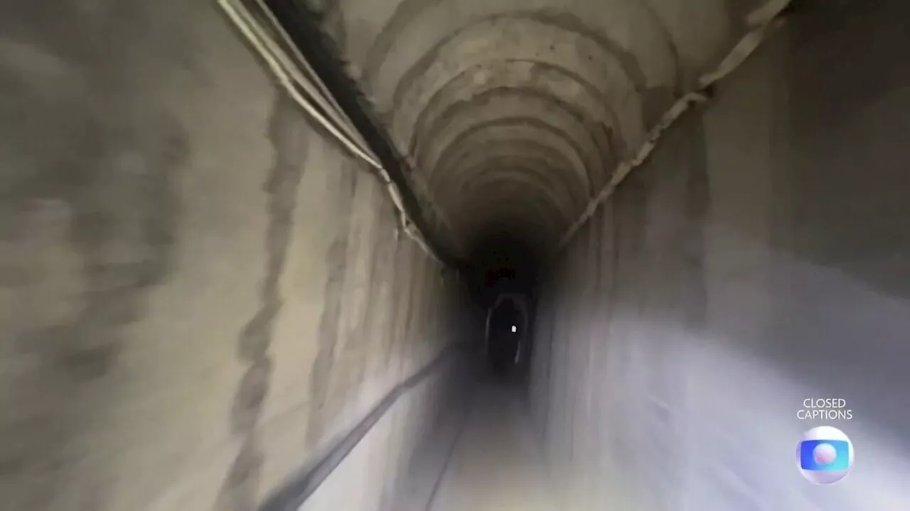 Israel divulga imagens de túnel do Hamas que liga escola ao subsolo de agência da ONU