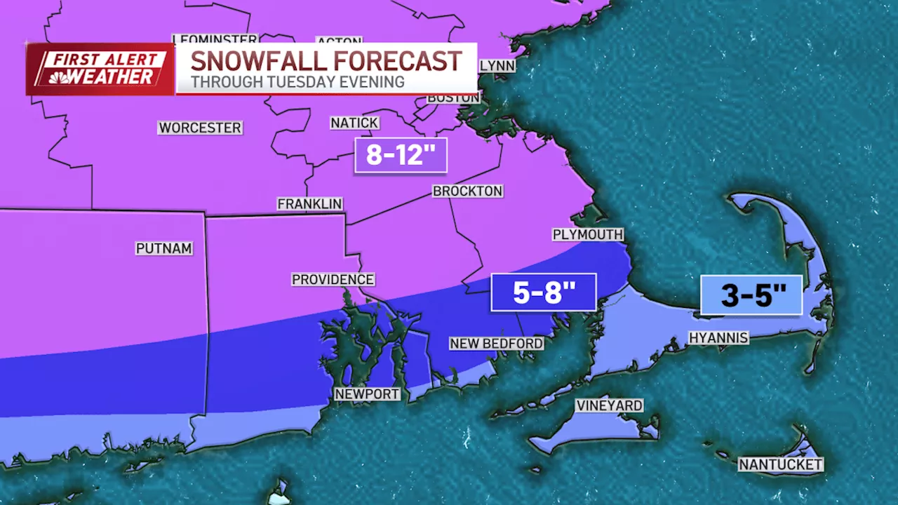 Storm to bring heavy snow, wind and coastal flooding to southern New England Tuesday