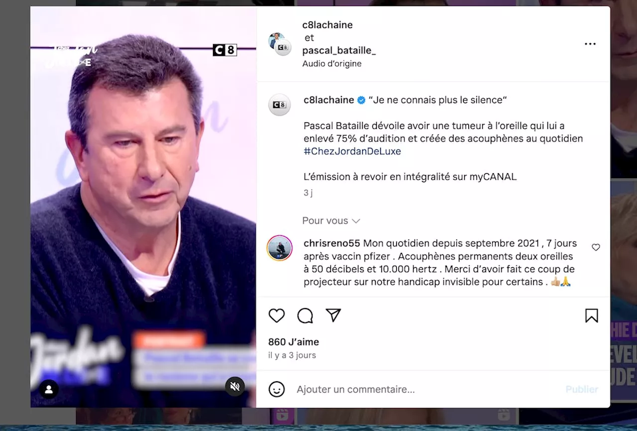 Découvrez les révélations de l’animateur Pascal Bataille sur sa tumeur à l’oreille