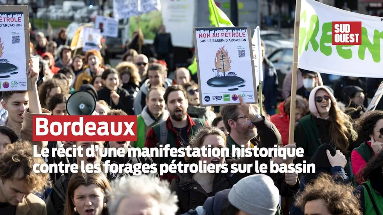 Mobilisation contre l'exploitation de nouveaux puits de pétrole à Arcachon