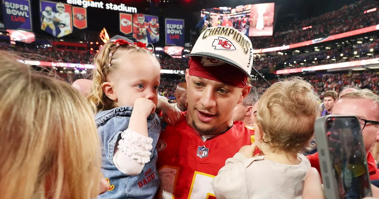 NFL Players Celebrating Super Bowl Wins With Their Kids: Pics