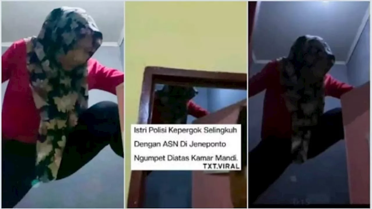 Istri Polisi Kepergok Selingkuh dengan ASN, Kabur Panjat Dinding Bak Spiderman