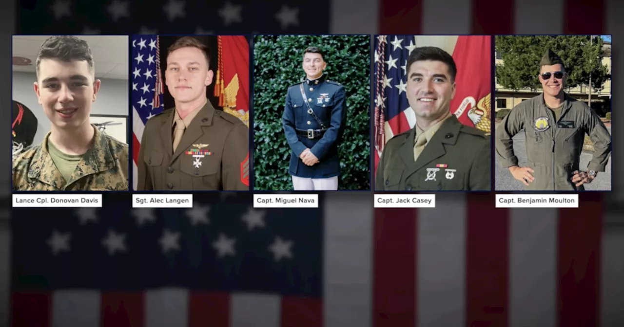 UPDATE: Bodies of 5 Marines killed in helicopter crash recovered