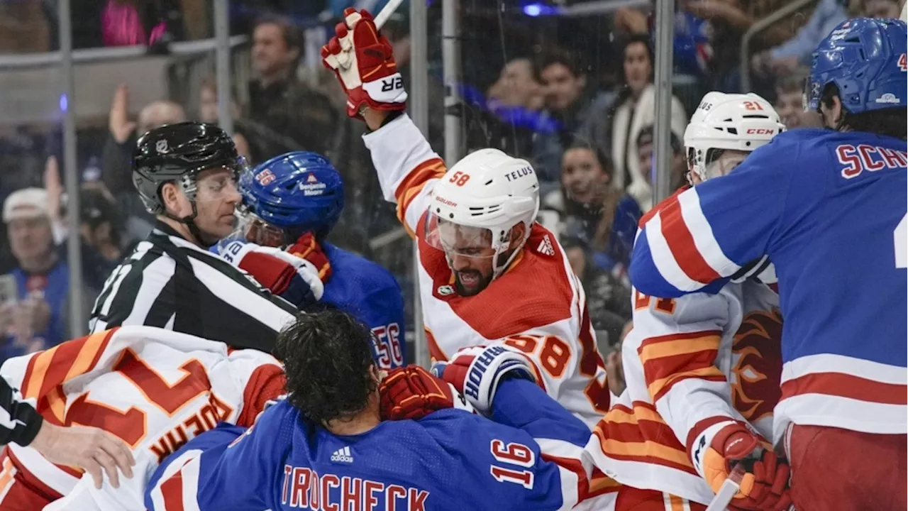 Igor Shesterkin gets first shutout of season as New York Rangers beat Calgary Flames 2-0