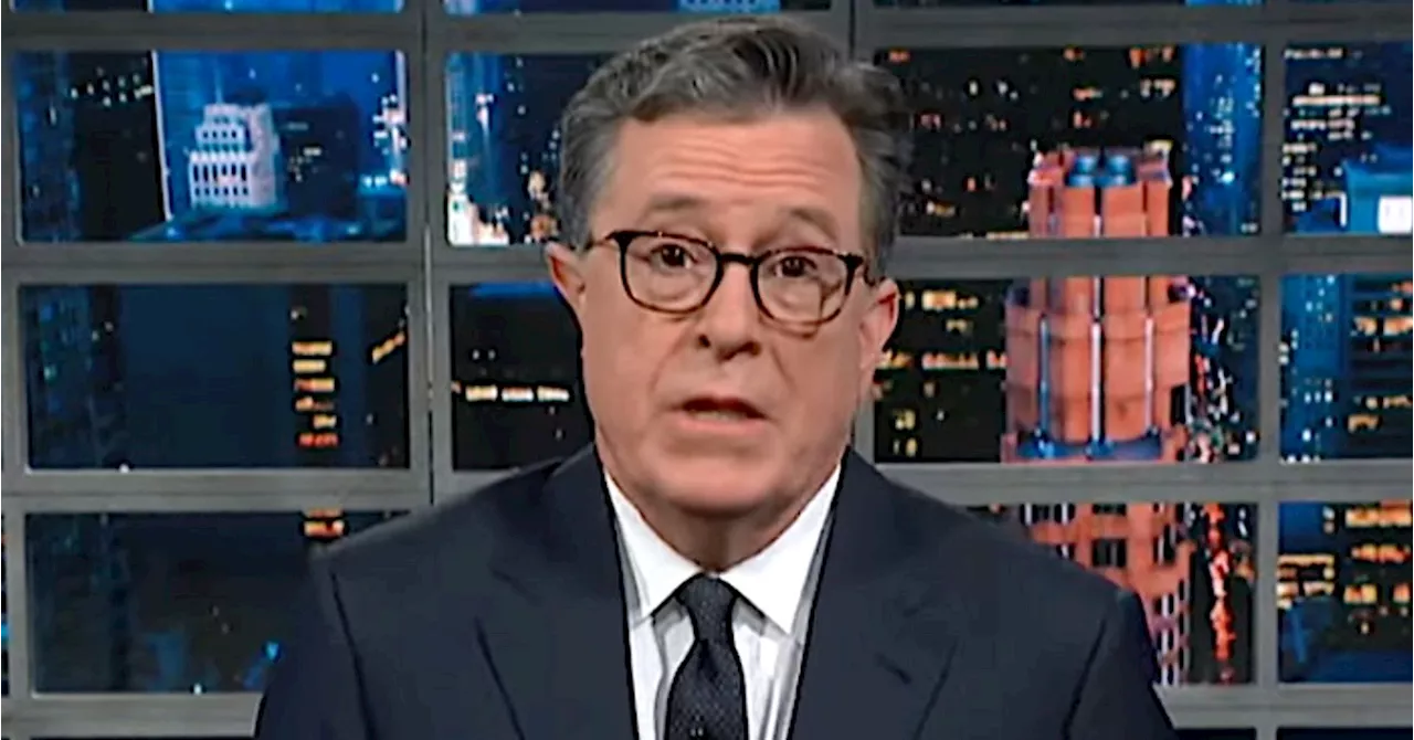 Stephen Colbert Takes A Serious Swipe At The NFL On Its Biggest Night