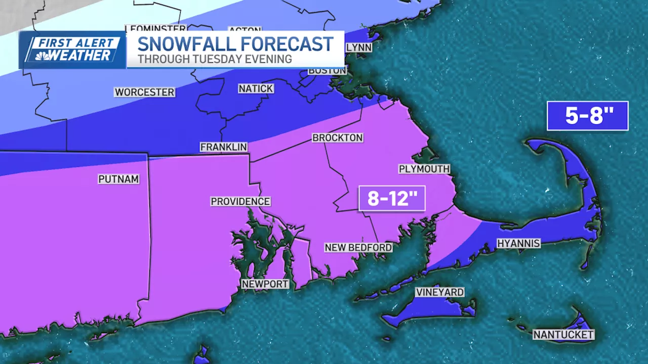 SNOW MAPS: With storm shifting, how much snow will we get from Tuesday's nor'easter?