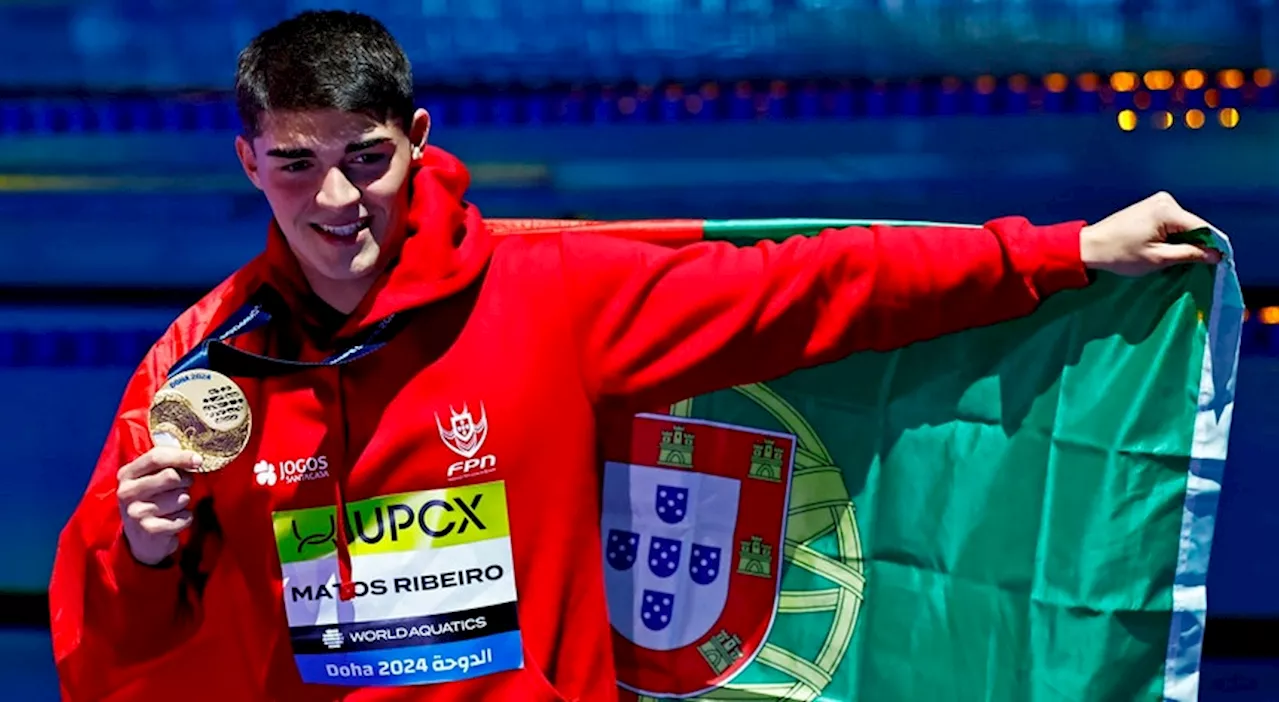 Diogo Ribeiro campeão do Mundo de 50 metros mariposa