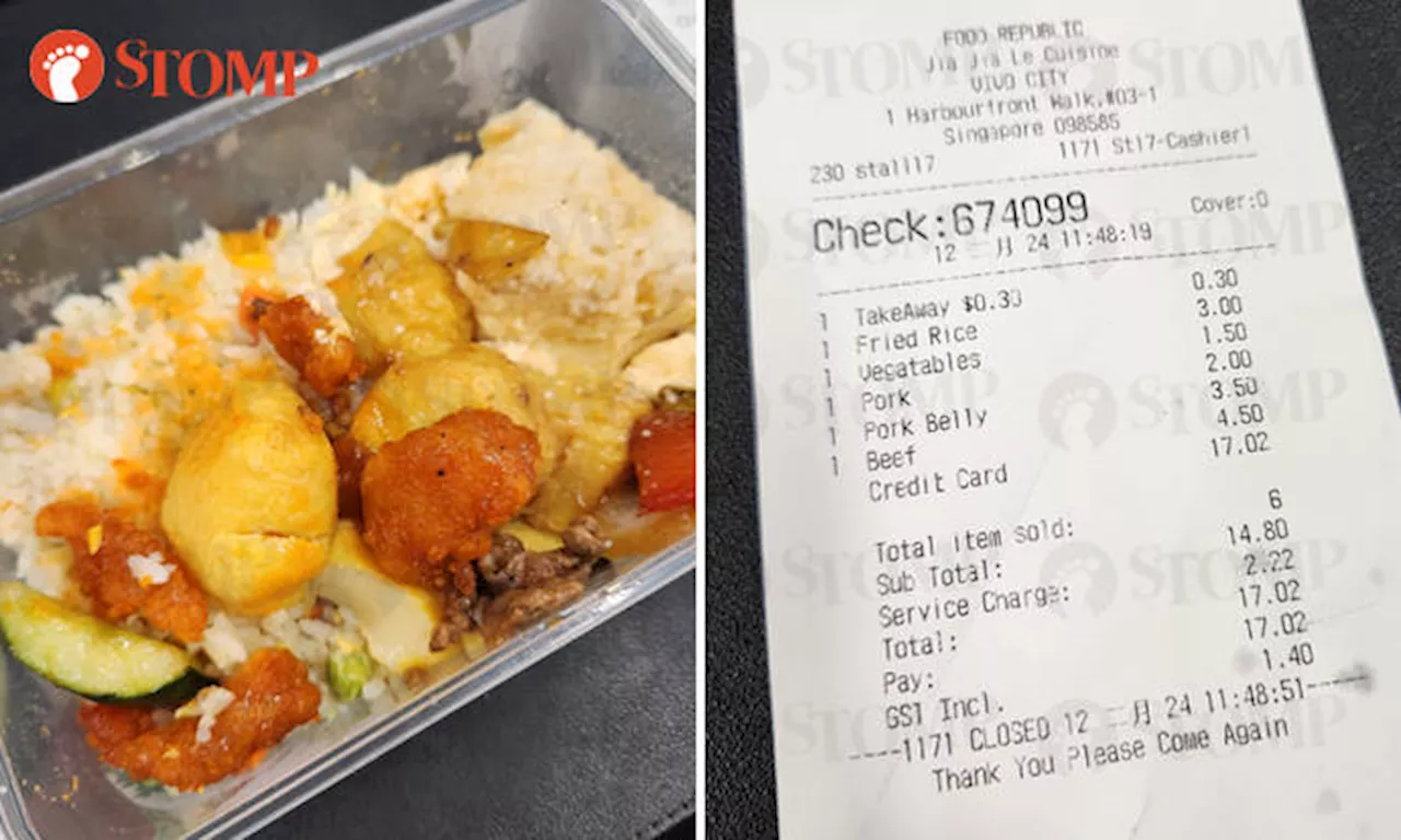 Customer Shocked by $17.02 Bill at VivoCity's Food Court