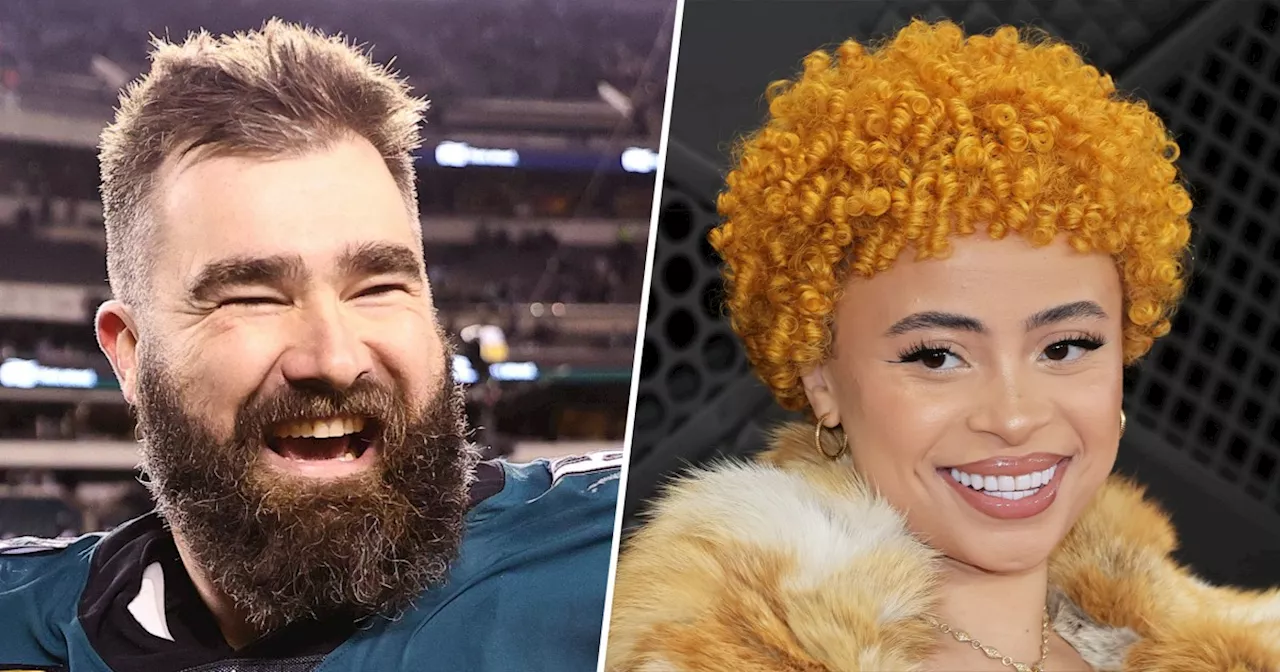 Ice Spice and Jason Kelce's Meeting At Super Bowl Becomes Meme