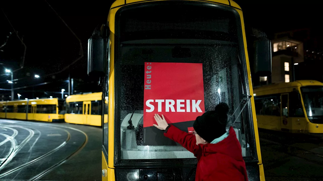 Landesweiter ÖPNV-Warnstreik bei Bus und Bahn am Donnerstag