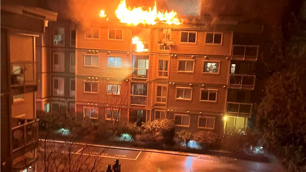 ‘Extremely complex’ fire breaks out at Victoria condo building