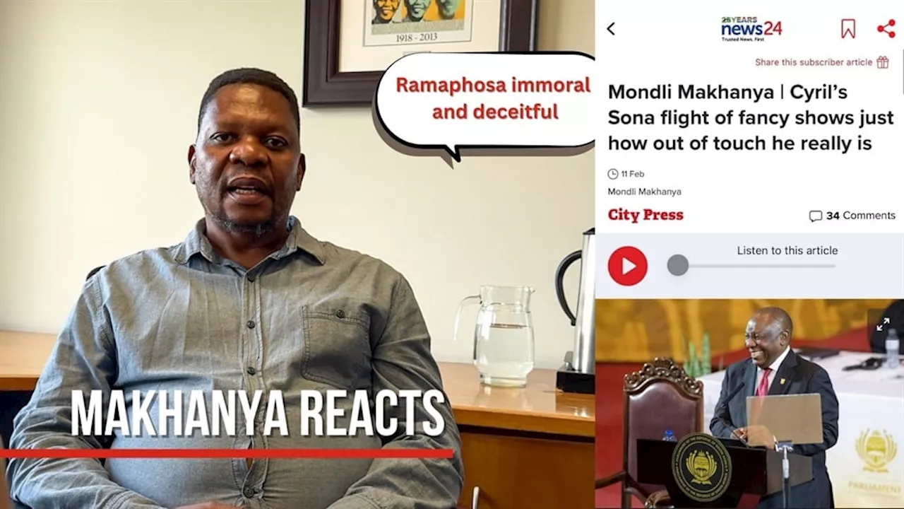 'Ramaphosa's reduced himself to a laughing stock' - Mondli Makhanya responds to readers