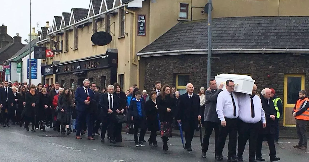 Tears as mourners gather to say farewell at funeral of tragic Matthew Healy