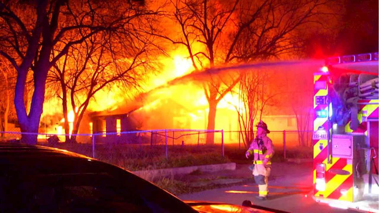 Southwest Side home destroyed by massive late-night fire, SAFD says