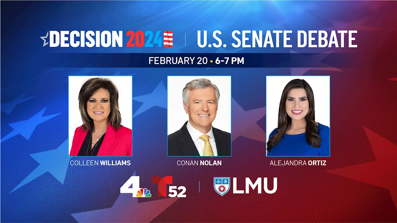 NBC4 and Telemundo 52 to host 2024 US Senate Debate on February 20