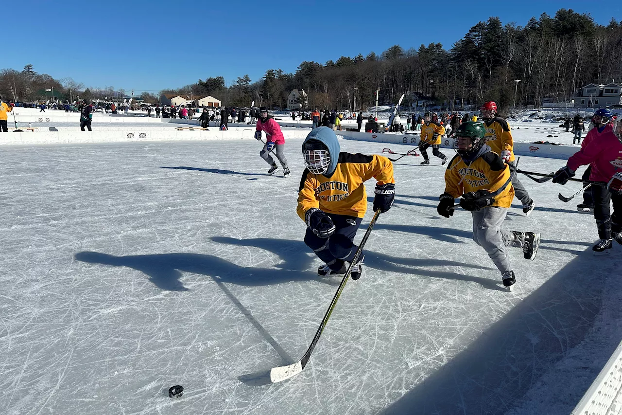 Pond hockey in New Hampshire brightens winter for hundreds. But climate change threatens the sport