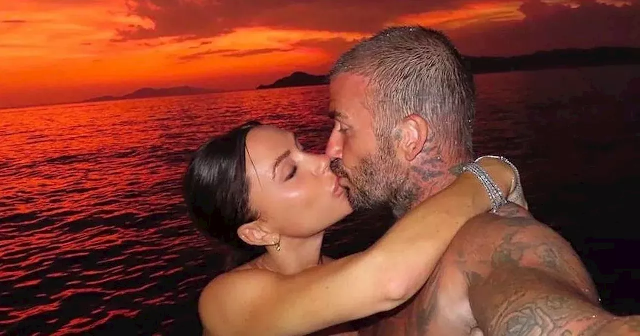 Celeb Valentine's Day posts - David Beckham's sunset kiss to soap star pregnancy