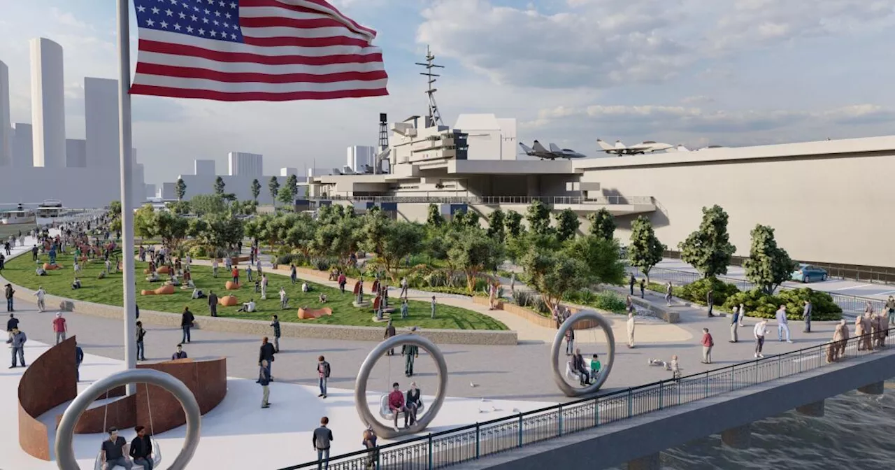 Long-awaited waterfront park from USS Midway advances but first up — a demolition