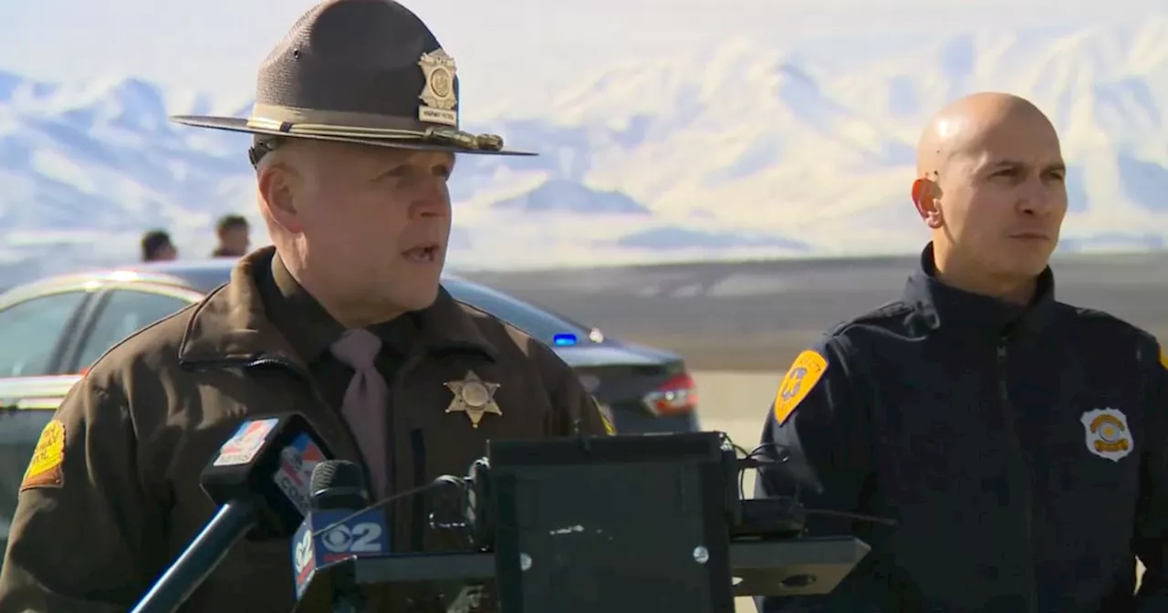 Utah trooper falls from I-80 while trying to lay spike strips during car chase