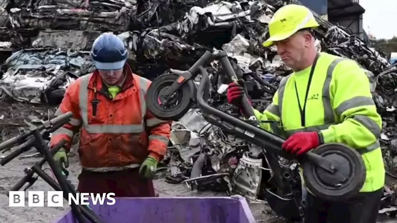 Northamptonshire Police shows fate of e-scooters used on roads