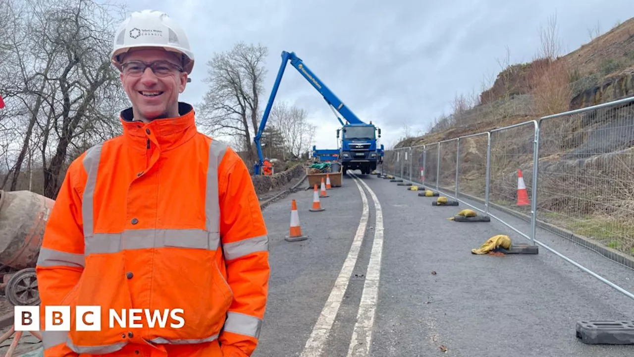 Ironbridge Gorge: Work on landslip-prone road set to end by Easter