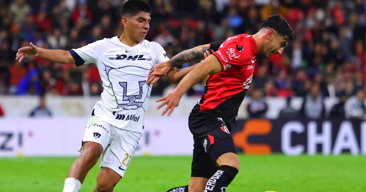 Atlas y Pumas no se hacen daño en partido de la J9 de la Liga MX