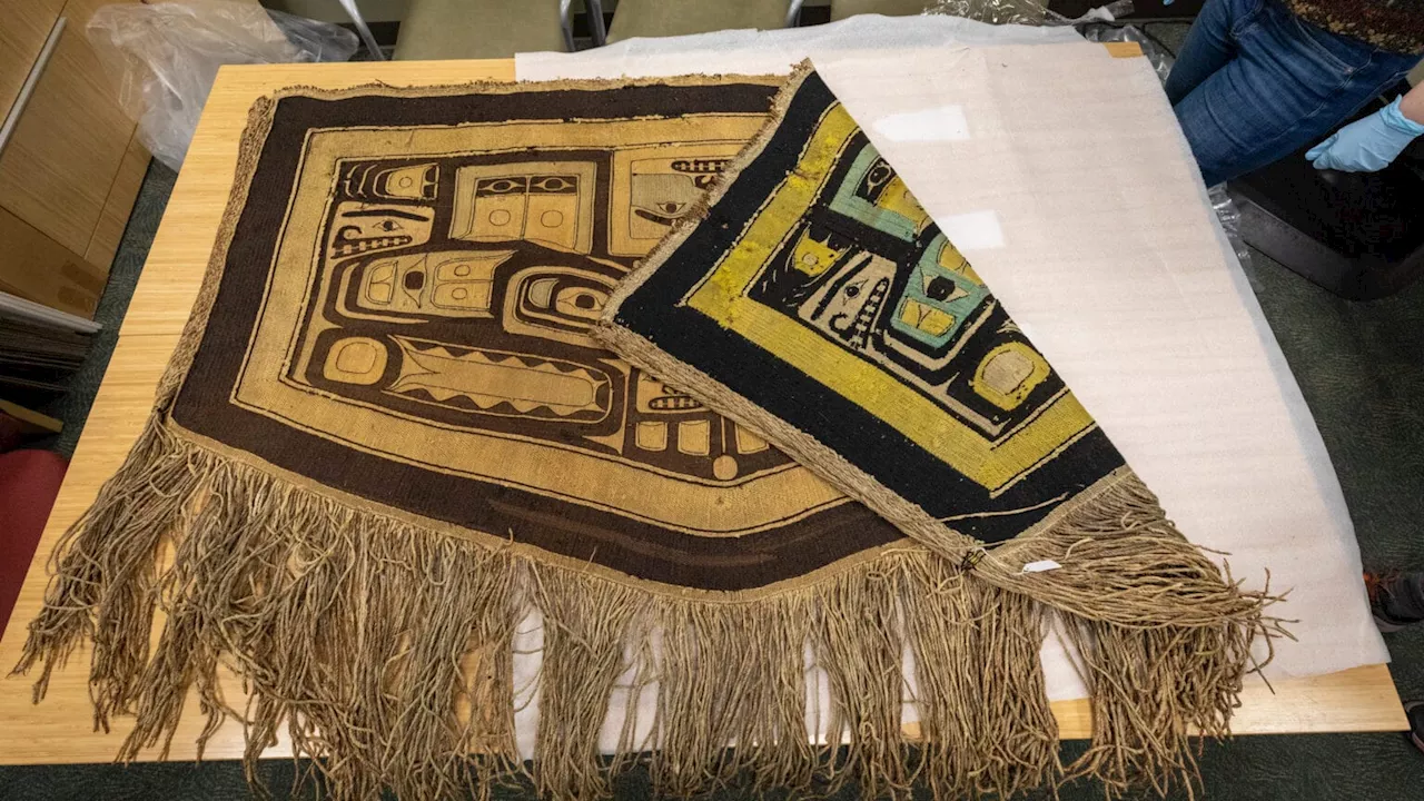 Weavers will study “secrets in the weavings” of historic Chilkat robe returned to Southeast Alaska