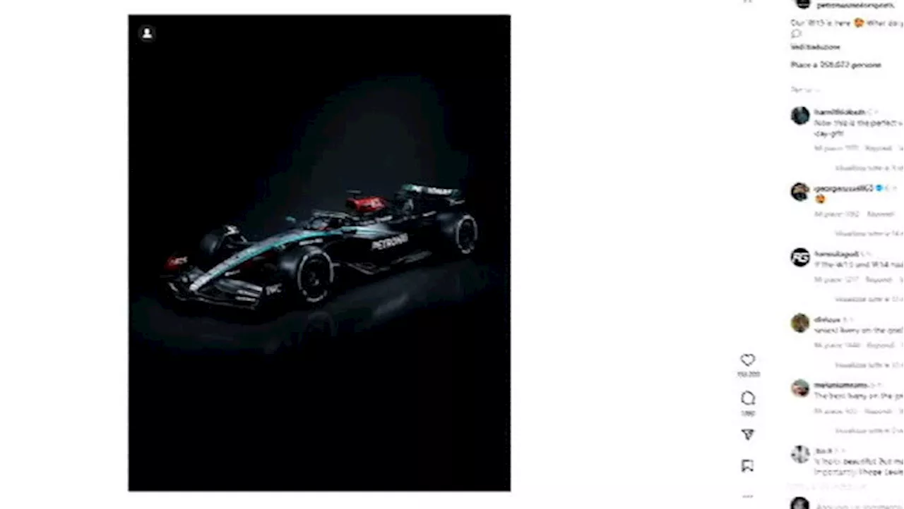 La Mercedes presenta la nuova monoposto per la prossima stagione di Formula 1