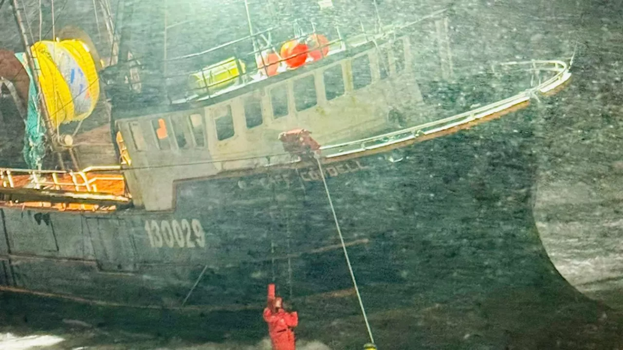 All crew rescued from grounded Cape Cordell fishing vessel | Canada ...