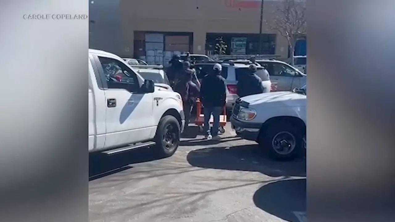 Video shows tense moments leading up to fatal Home Depot parking lot shooting in South LA