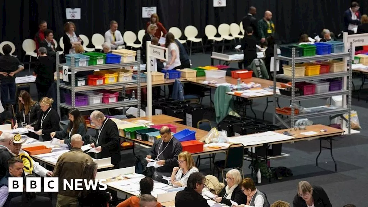 Vote counting continues in the Wellingborough by-election