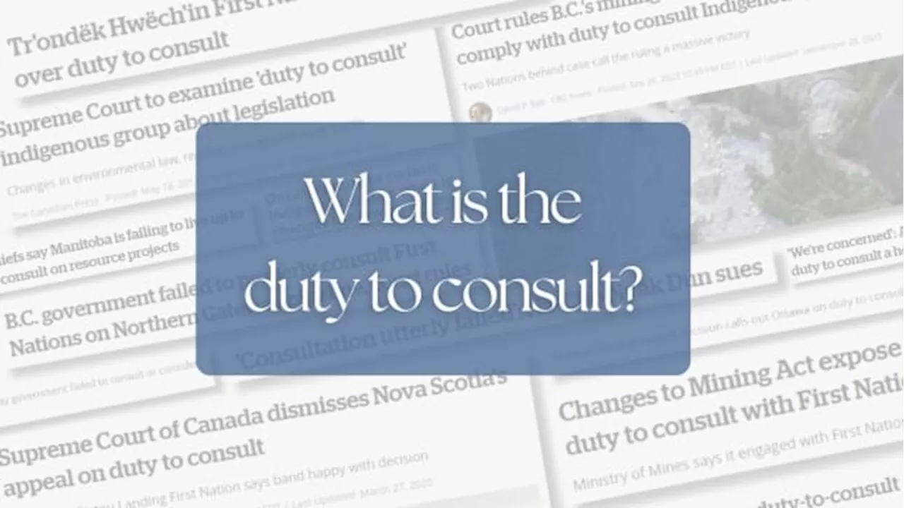 What does the duty to consult First Nations, Inuit and Métis mean?