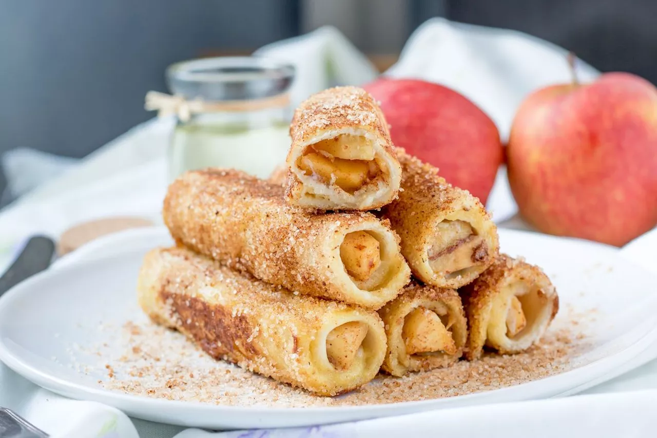 Für Cini Mini Fans: Apfel-Toast-Röllchen mit Zimt und Zucker