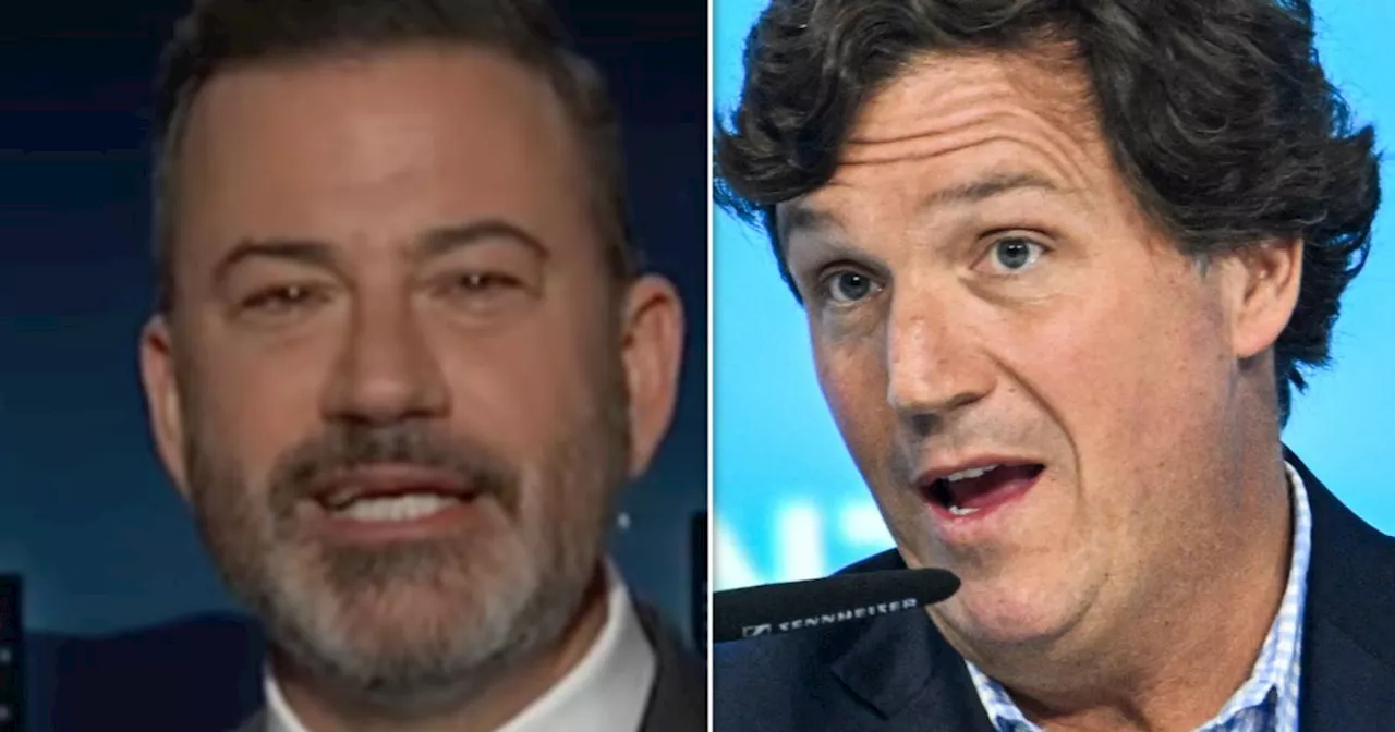 Jimmy Kimmel Taunts Tucker Carlson With Why His Putin Interview Was 'Very Funny'