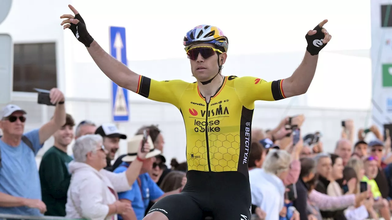 Victoire de Wout van Aert lors de la troisième étape du Tour d'Algarve