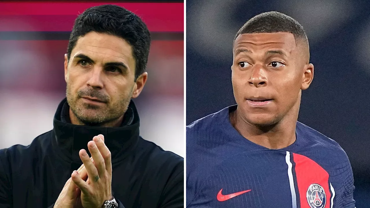 Kylian Mbappe: Mikel Arteta says Arsenal have to be in the conversation to sign PSG forward but hints Real Madrid move is likely