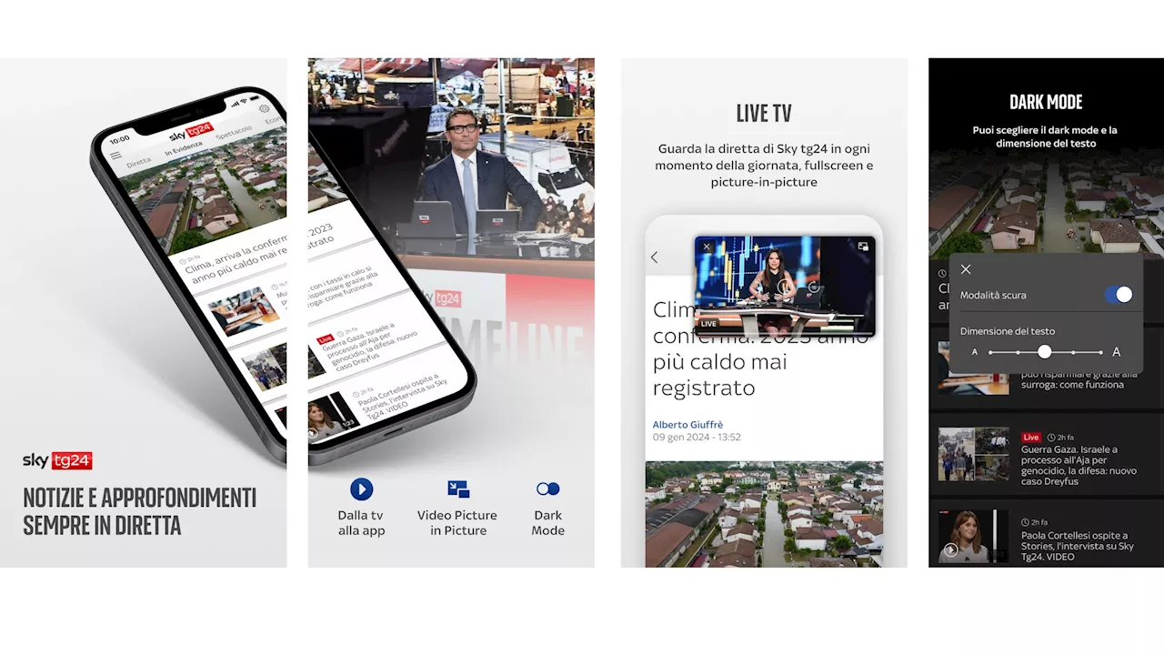 La nuova app di Sky tg24 su tutti gli stores