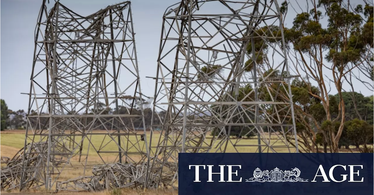 Hundreds of Victorian transmission towers are rusty and at risk of damage