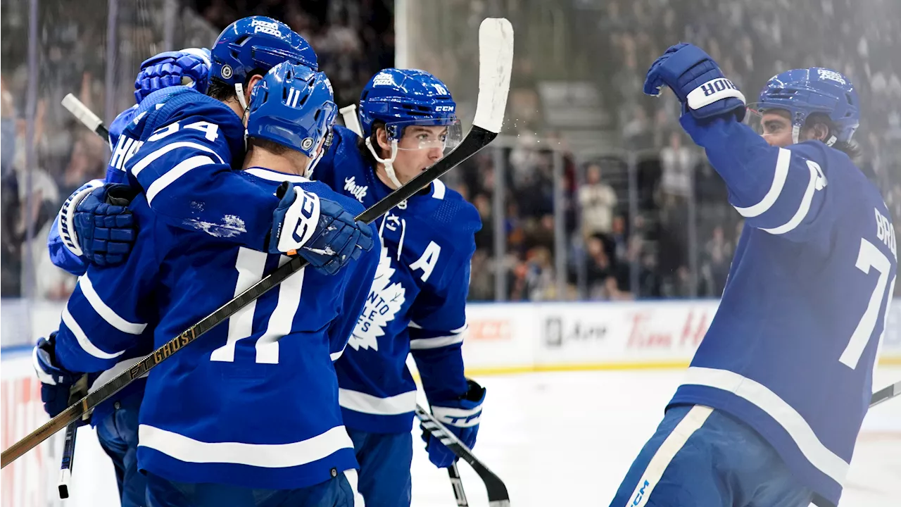 Matthews nets hat trick, Nylander scores OT winner as Maple Leafs top Flyers