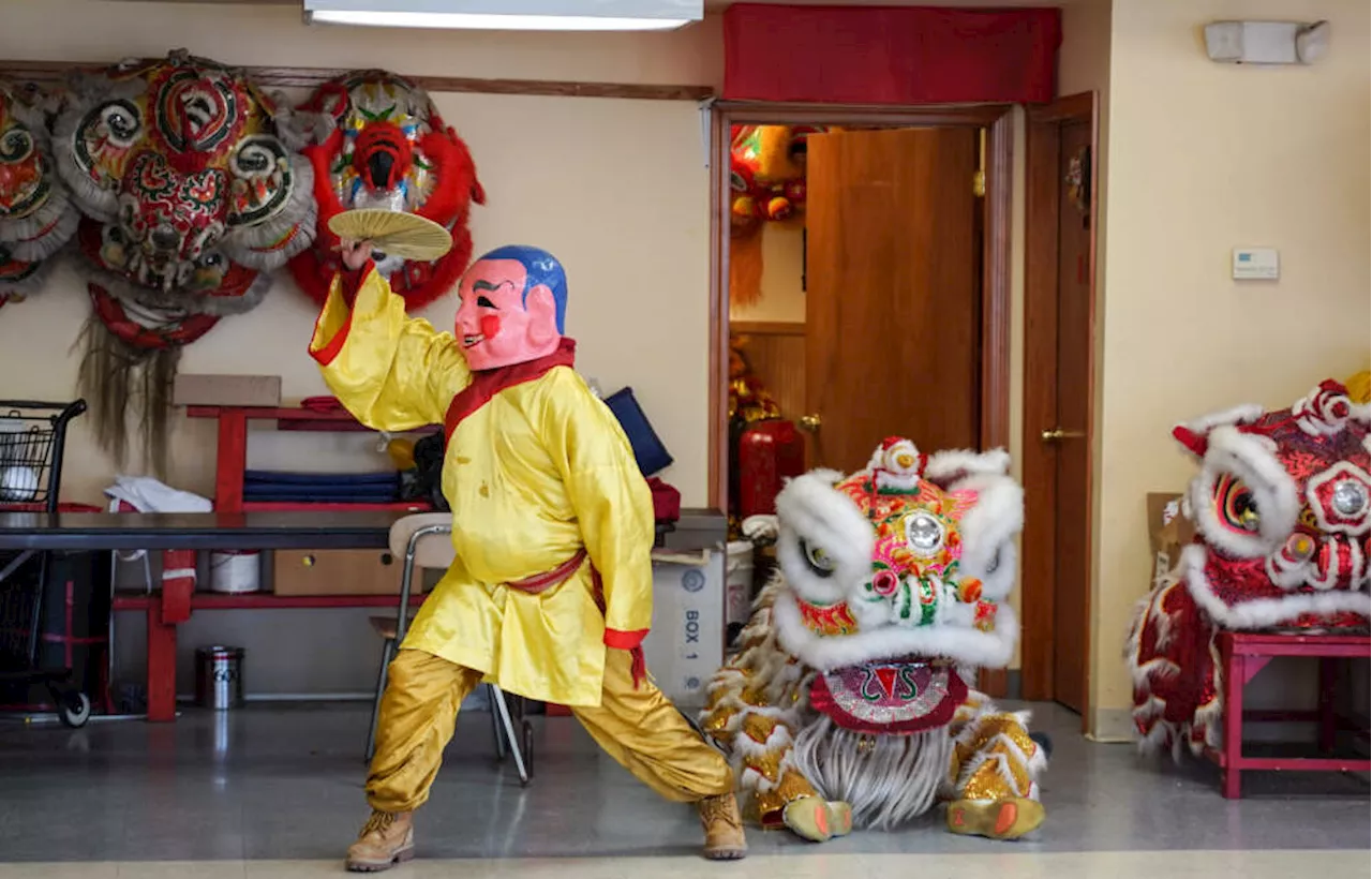 Ringing in the Year of the Dragon with Boston's lion dancers