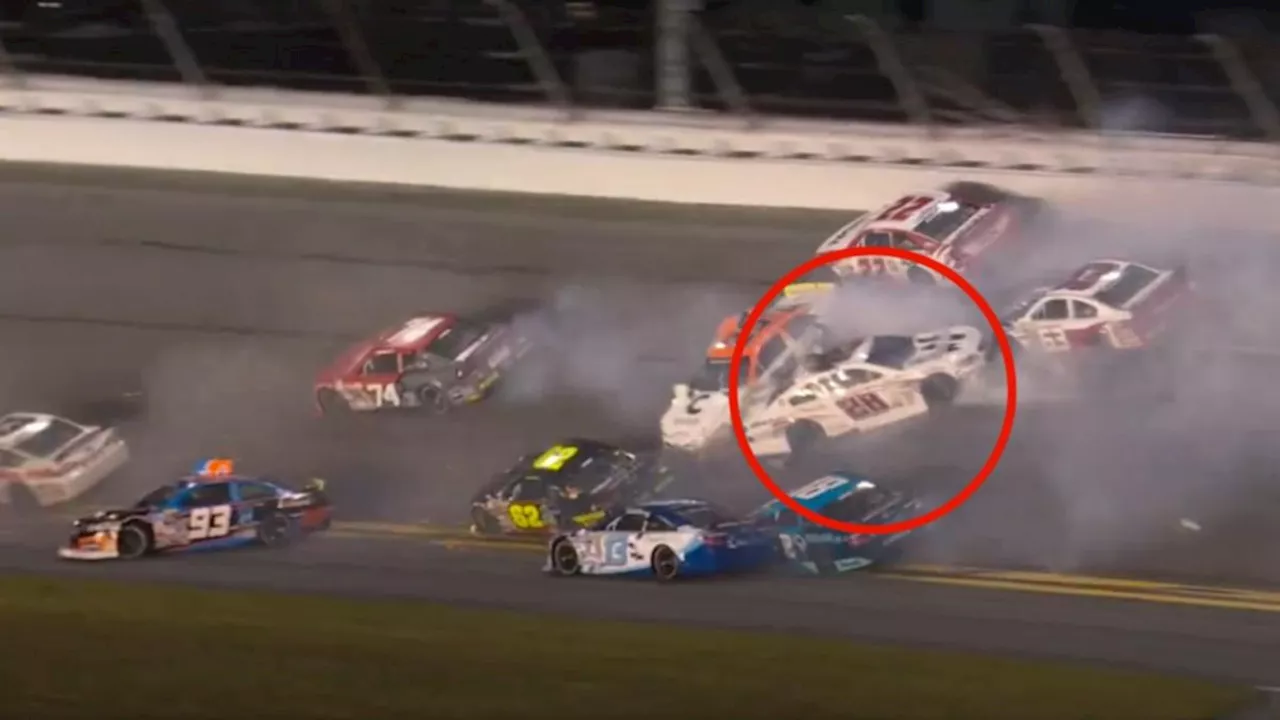 Three-time Australian Supercars champion Shane van Gisbergen crashes four laps into NASCAR debut