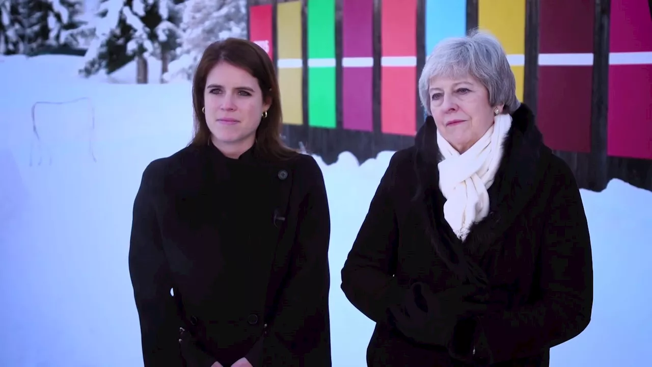 HRH Princess Eugenie and former UK PM Theresa May discuss tackling modern slavery